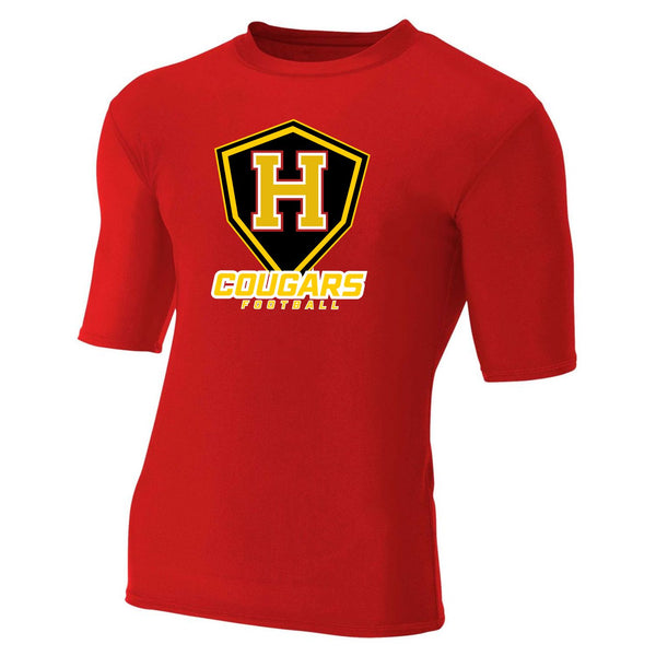 Hawthorne Half-sleeve Compression Tee with Shield Logo (#00270003)