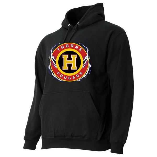 Hawthorne Black Hoodie with Fire Logo (#00080008)