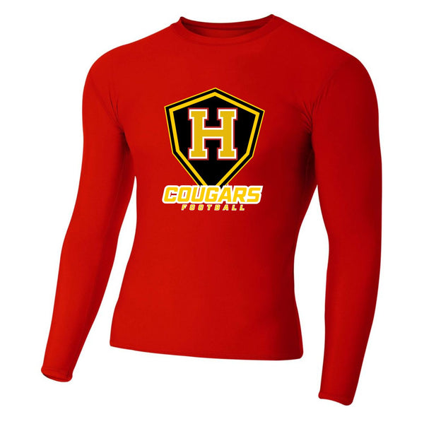 Hawthorne Long-sleeve Compression Tee with Shield Logo (#00230003)