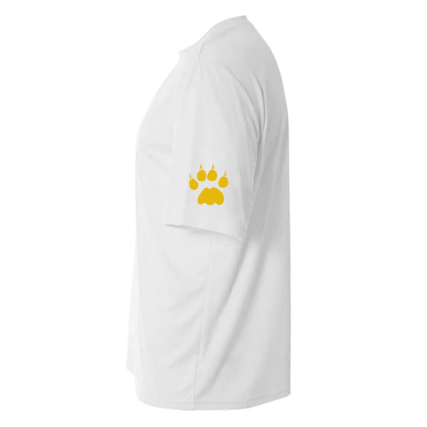Hawthorne White Performance Tee with Cougar Logo (#00040010)